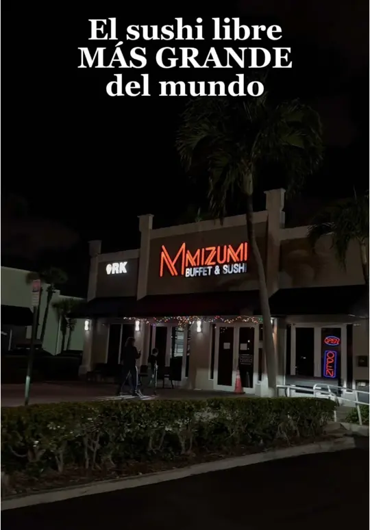 Mizumi Buffet & Sushi in North Miami Beach showing sushi, buffet, video by soyepicurea on TikTok