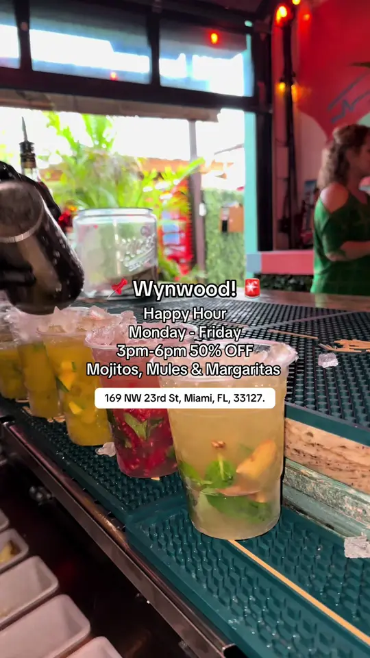 Mojito’s Lounge in Miami Beach showing cocktail, mojito, video by miamimojitocompany on TikTok