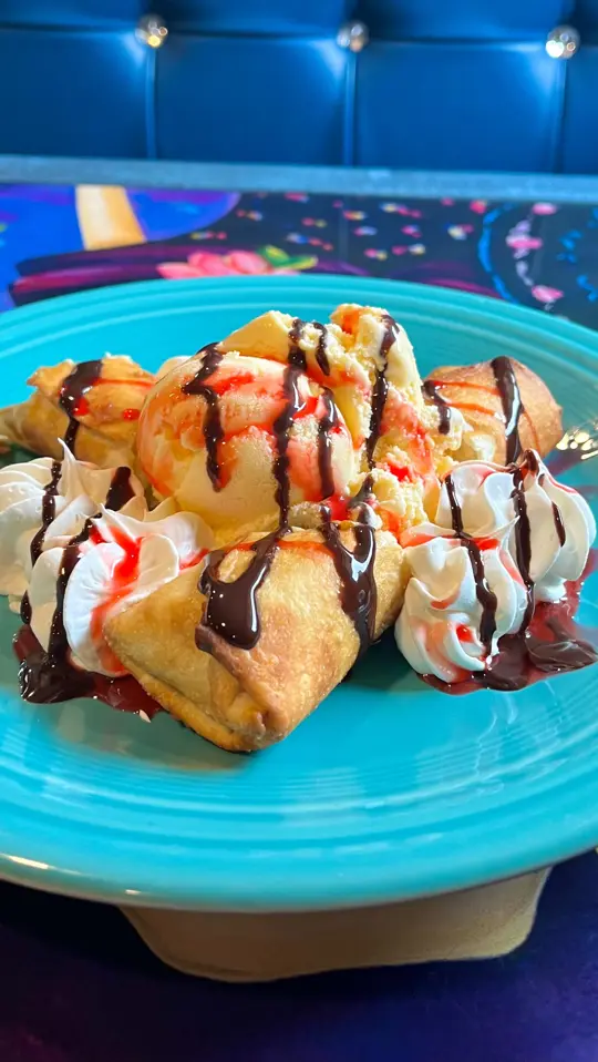Monte Albán Restaurant in Hiawassee showing cheesecake, xango, video by Monte Alban Restaurante Mexicano on Facebook