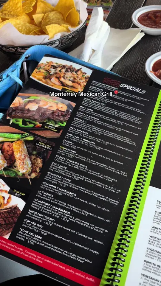 Monterrey Mexican Restaurant in Woodstock showing visit, mexican food, video by basicjyn on TikTok