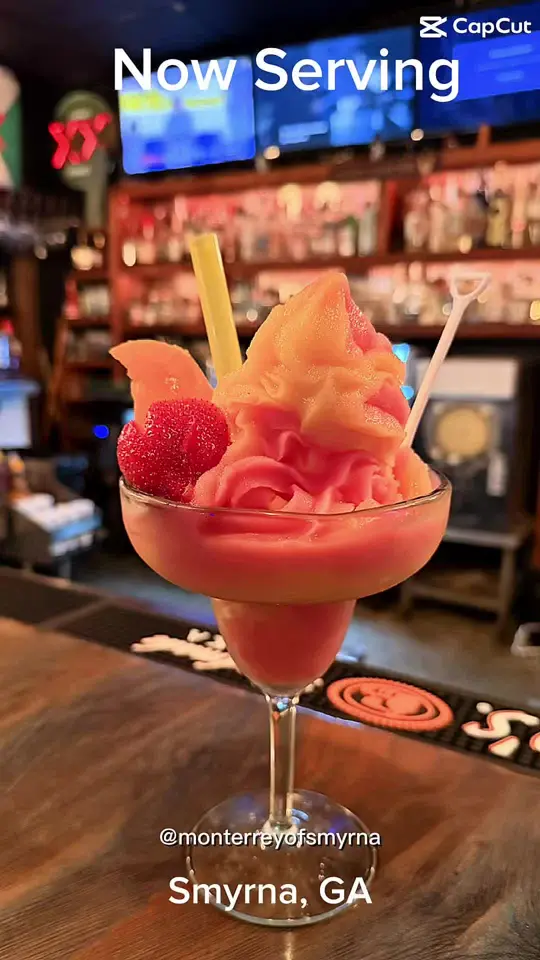 Monterrey Of Smyrna in Smyrna showing cocktail, soft serve margarita, video by monterrey_of_smyrna on TikTok