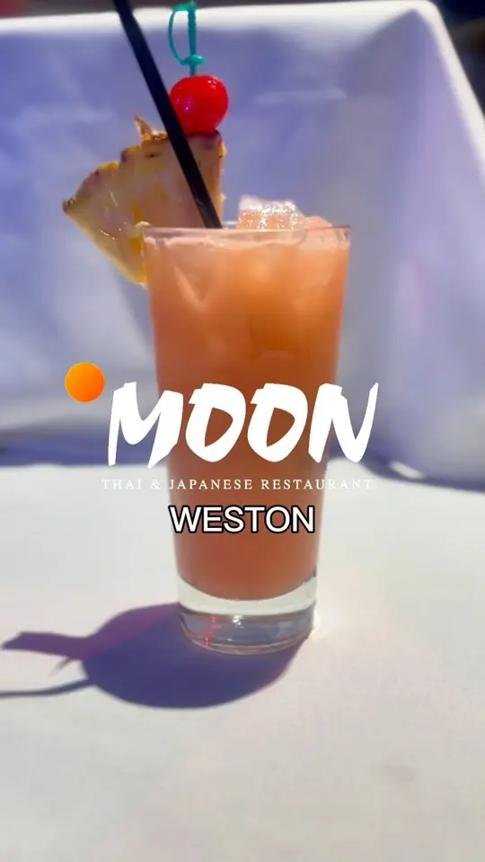 Moon Thai & Japanese in Weston showing visit, cocktails, video by Moon Thai & Japanese Cuisine on Facebook