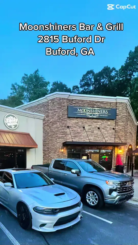 Moonshiners Buford in Buford showing bar, atmosphere, video by harrishomessell on TikTok