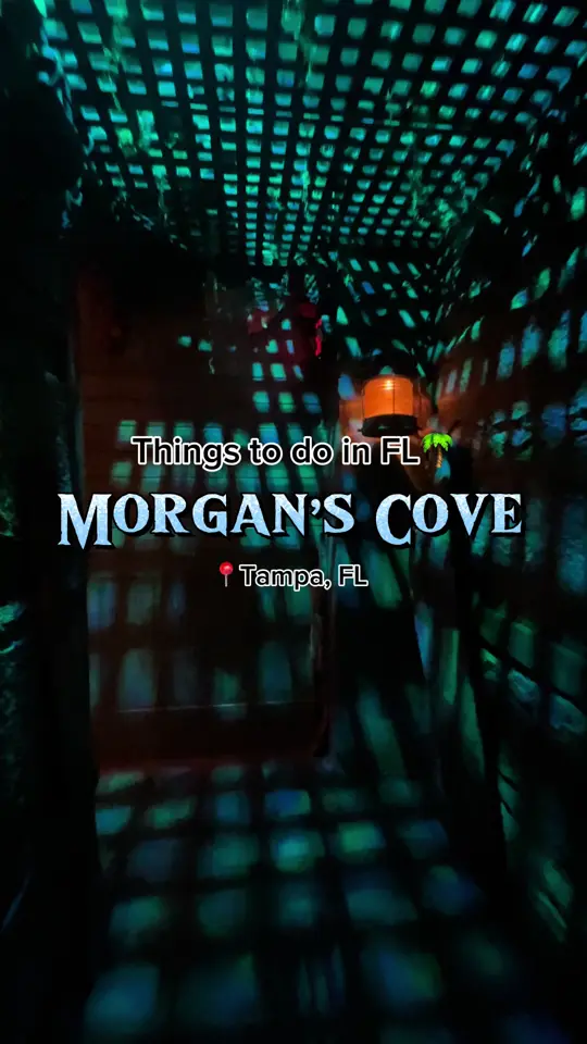 Morgan’S Cove in Tampa showing speakeasy, pirate themed bar, downtown tampa, video by kaymarie023 on TikTok