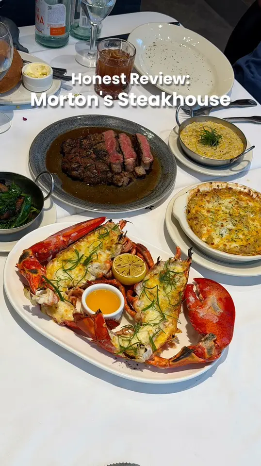 Morton's The Steakhouse in Atlanta showing review, visit, video by Cath Chen on Facebook