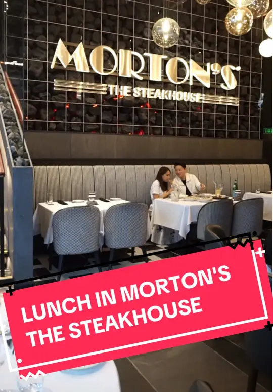 Morton's The Steakhouse in Boca Raton showing review, visit, steak, video by draiveeteo on TikTok