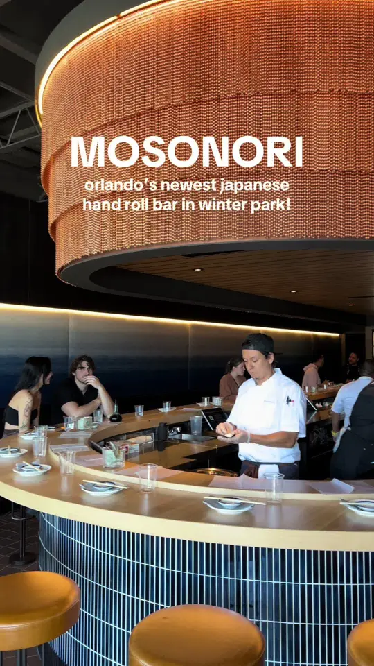 mosonori - Winter Park - Japanese handroll sushi bar in Winter Park showing review, visit, handroll sushi, set menus, a la carte options, video by jenifernguyen_ on TikTok
