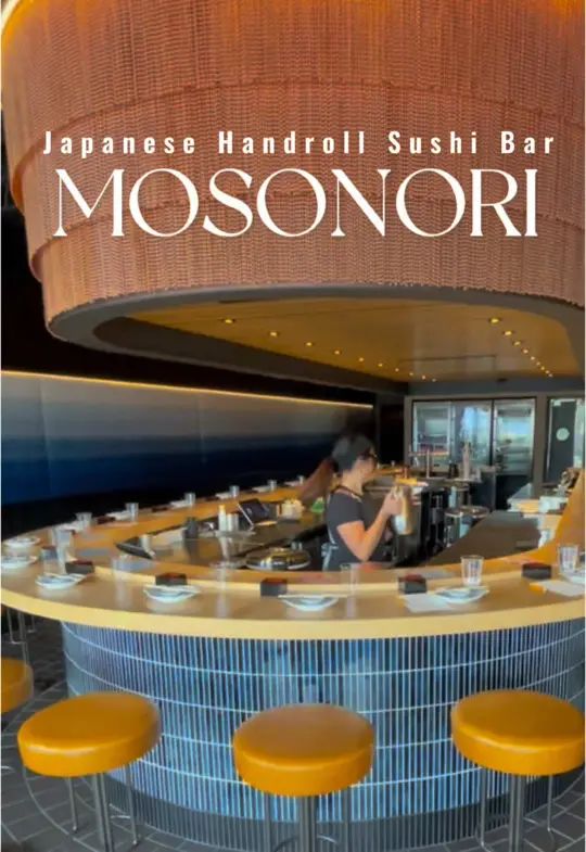 mosonori - Winter Park - Japanese handroll sushi bar in Winter Park showing restaurant visit, hand roll sushi, sashimi, set menus, video by travelingfoodie_faerie on TikTok