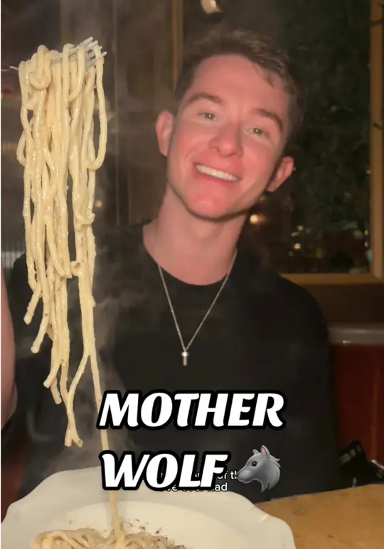 Mother Wolf in Miami showing italian food, miami, design district, video by maxeatsss on TikTok
