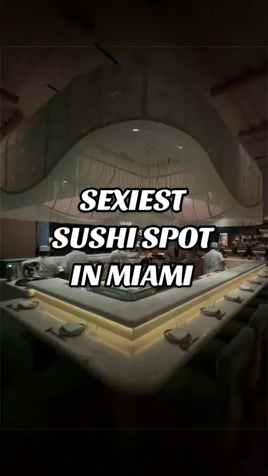 Mottai Miami in Coral Gables showing restaurant visit, sushi, asian food, video by maxeatsss on TikTok