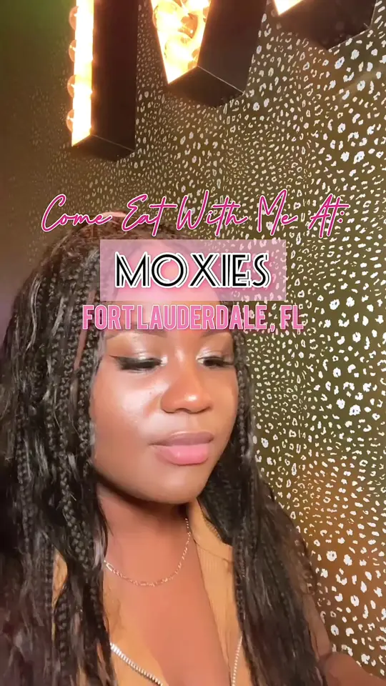 Moxies in Fort Lauderdale showing visit, atmosphere, decor, contemporary cuisine, video by ashleydesires on TikTok