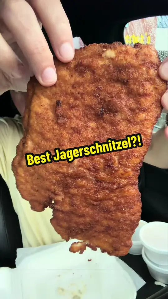 Mr Dunderbaks in Daytona Beach showing food review, schnitzel, video by foodiejustice on TikTok