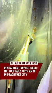 Mr. Fuji Steakhouse and Sushi in Peachtree City showing review, restaurant report card, video by Atlanta News First  on YouTube