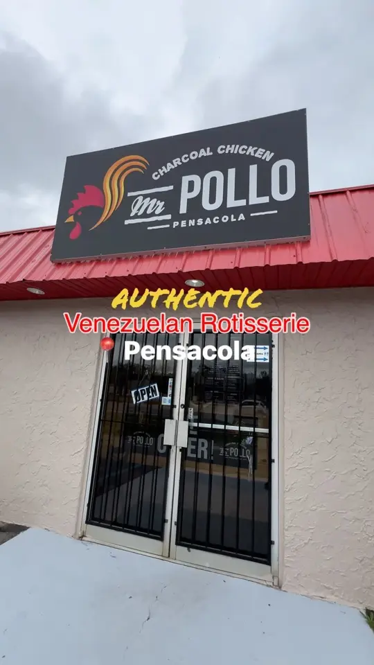 Mr. Pollo Pensacola in Pensacola showing rotisserie chicken, yuca fries, macaroni, aguadito, tres leches, budget dining, video by The 850 Foodie on Facebook