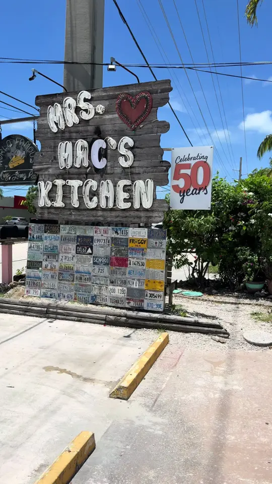 Mrs. Mac's Kitchen (Big) in Key Largo showing review, visit, video by mywalksinparadise on TikTok