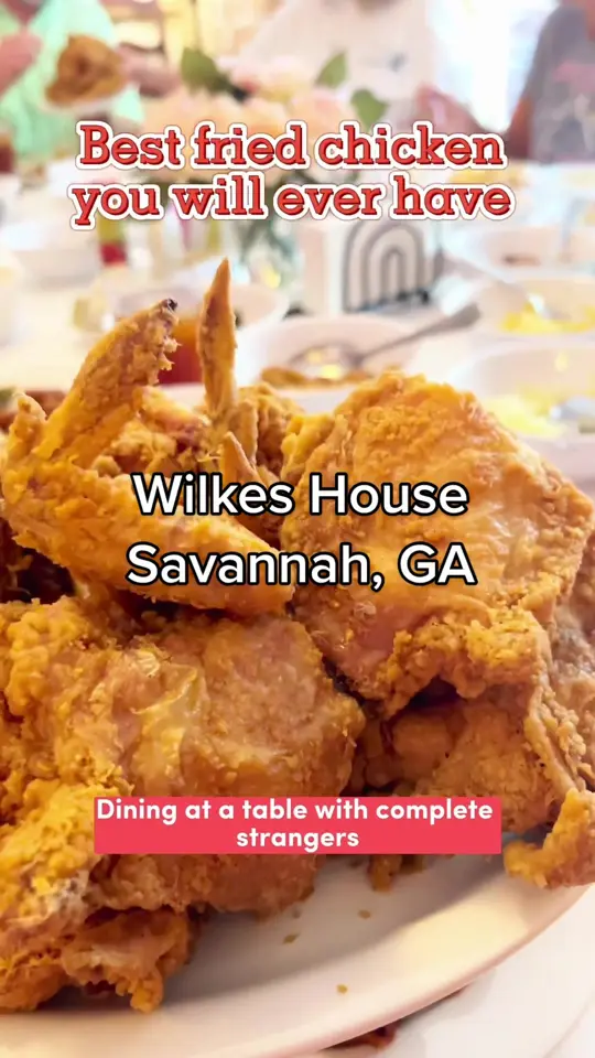 Mrs. Wilkes Dining Room in Savannah showing visit, southern food, video by beercutieandfoodie on TikTok