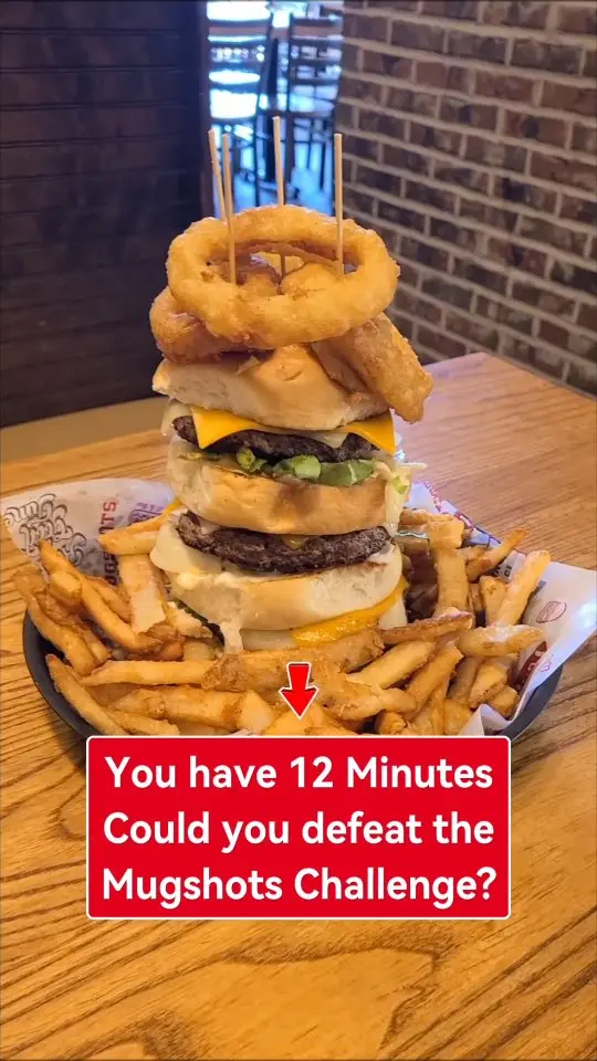 Mugshots Grill and Bar - Pace, FL in Pace showing food challenge, burger challenge, eating, video by Freak Eating on Facebook