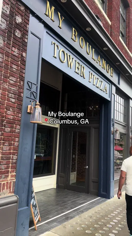 My Boulánge & Tower Pizza in Columbus showing cafe, coffee, sandwiches, pizzas, quiches, pastries, video by mandy_vega on TikTok