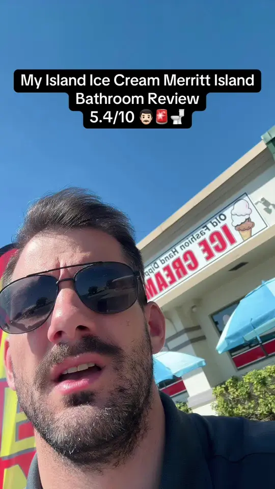 My Island Ice Cream in Merritt Island showing review, bathroom, video by nick_upper on TikTok