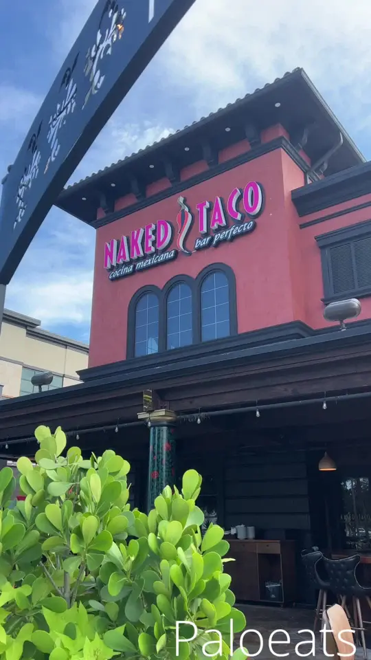 Naked Taco in Miami Beach showing visit, mexican truffle fries, philly cheese steak taco, chicken vallarta taco, video by paloo10_ on TikTok