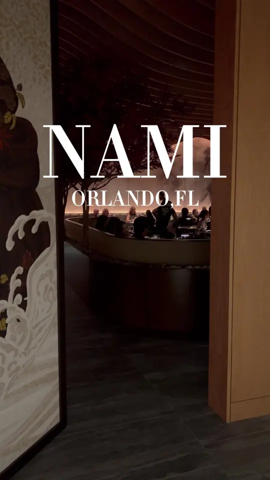 Nami in Orlando showing review, upscale dining experience, video by optionsintheo on TikTok