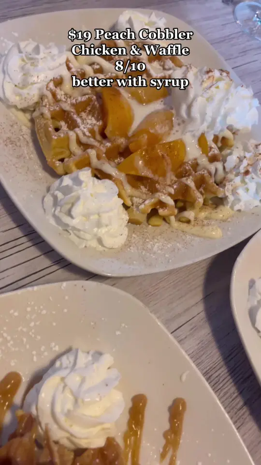 Nana's Chicken-N-Waffles in McDonough showing chicken, waffles, video by aaannggeellll2 on TikTok