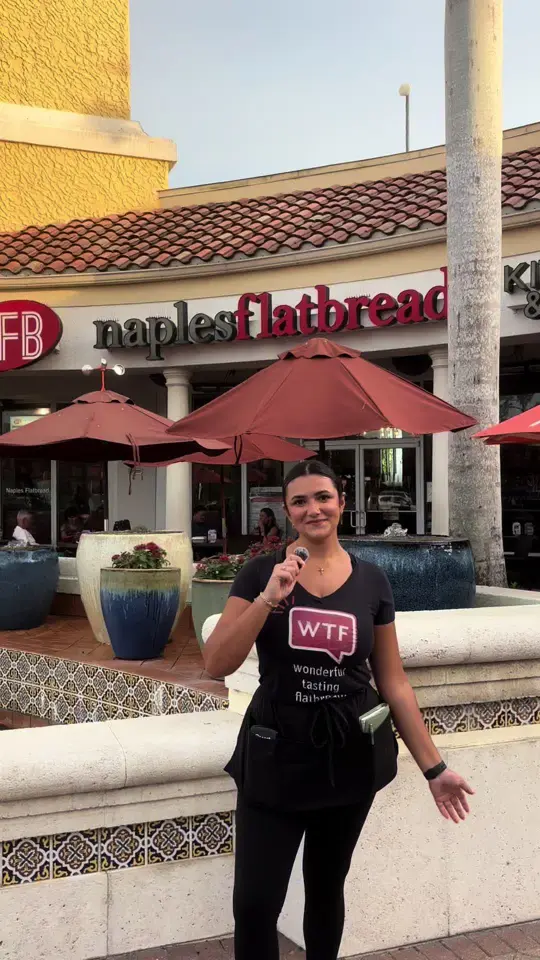 Naples Flatbread Kitchen & Bar in Estero showing happy hour, drinks, video by naplesflatbread on TikTok