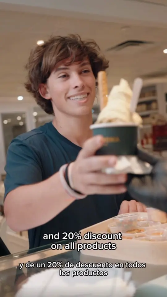  in Florida showing gelato, national gelato day promotion, video by Narbona USA on Facebook