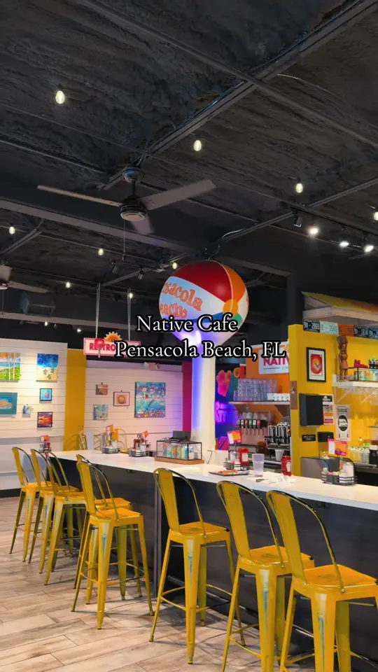 Native Cafe in Pensacola Beach showing breakfast, brunch, video by xoxoalinasm on TikTok