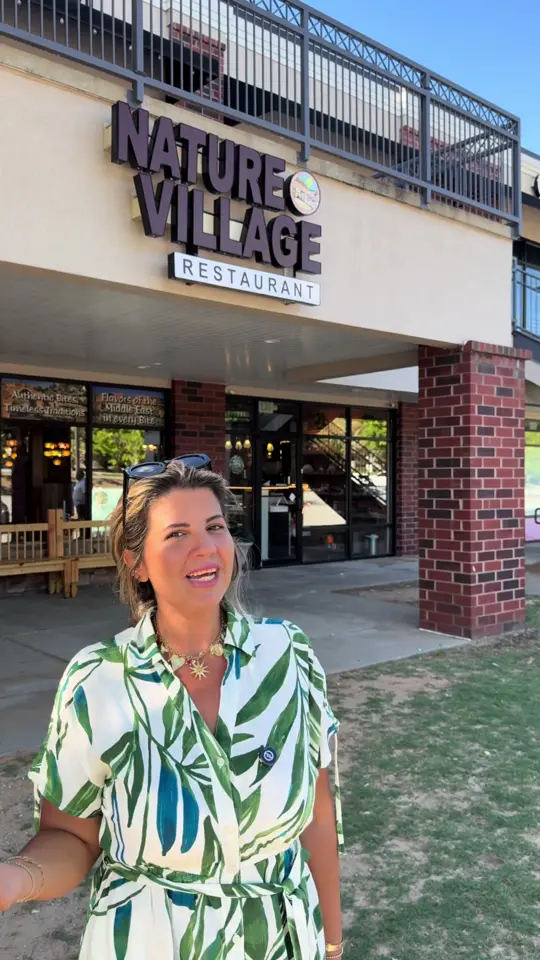 Nature Village Restaurant in Suwanee showing review, visit, iraqi cuisine, middle eastern vibes, video by inspired.bynour on TikTok