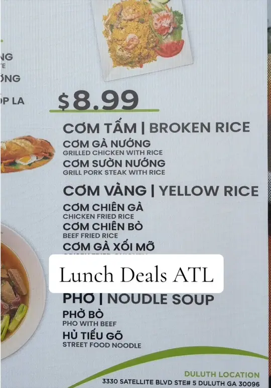 New Super Pho - Doraville in Doraville showing restaurant visit, pho, lunch special, video by chasingatl on TikTok