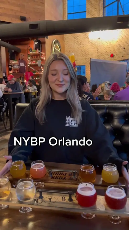 New York Beer Project in Winter Garden showing review, visit, video by samanthalongton on TikTok