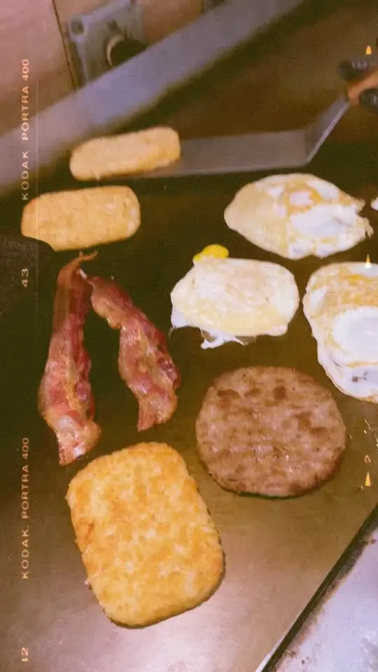 Next Stop Brunch in Estero showing food, crispy bacon, golden hashbrowns, perfectly cooked eggs, video by Next Stop Brunch on Facebook