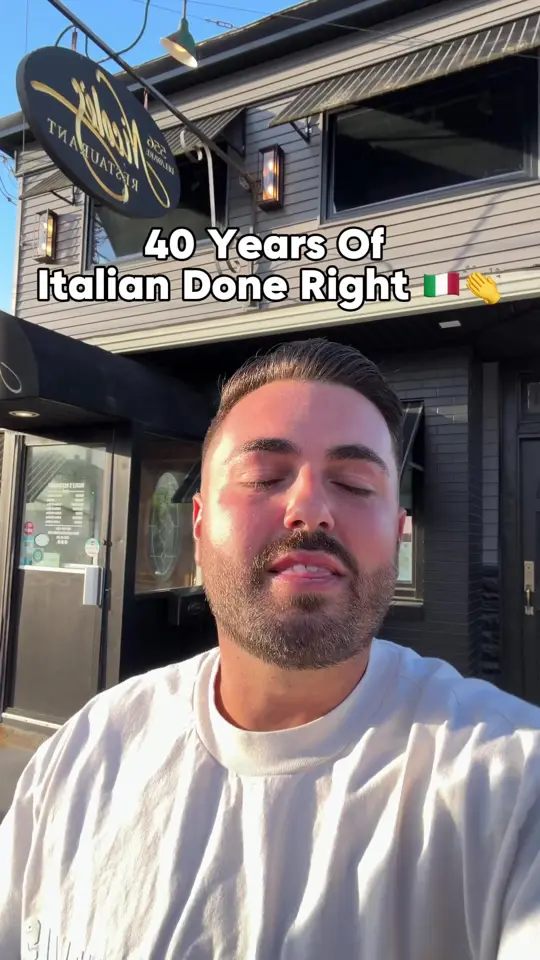 Nicole's Restaurant in Albany showing review, classic italian food, old-school atmosphere, catering services, video by domcreviews on TikTok
