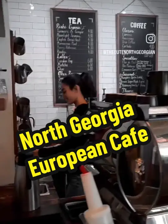 Nido Cafe in Cumming showing coffee, cappuccino, cafe atmosphere, visit, video by thecutenorthgeorg on TikTok