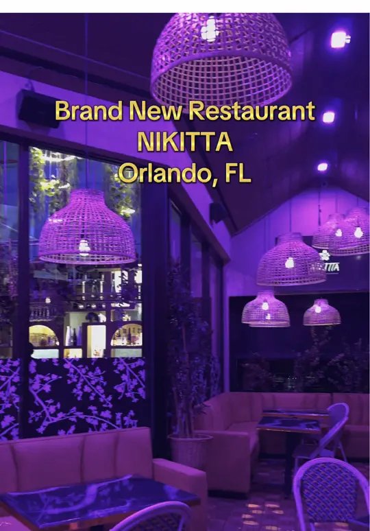 Nikitta Restaurant in Orlando showing restaurant visit, japanese-peruvian fusion food, ambiance, video by sunshinestateselling on TikTok