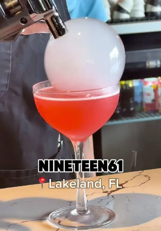 Nineteen61 in Lakeland showing shrimp ceviche, empanadas, grilled octopus, churrasco steak, ropa vieja, video by eatlocalflorida on TikTok