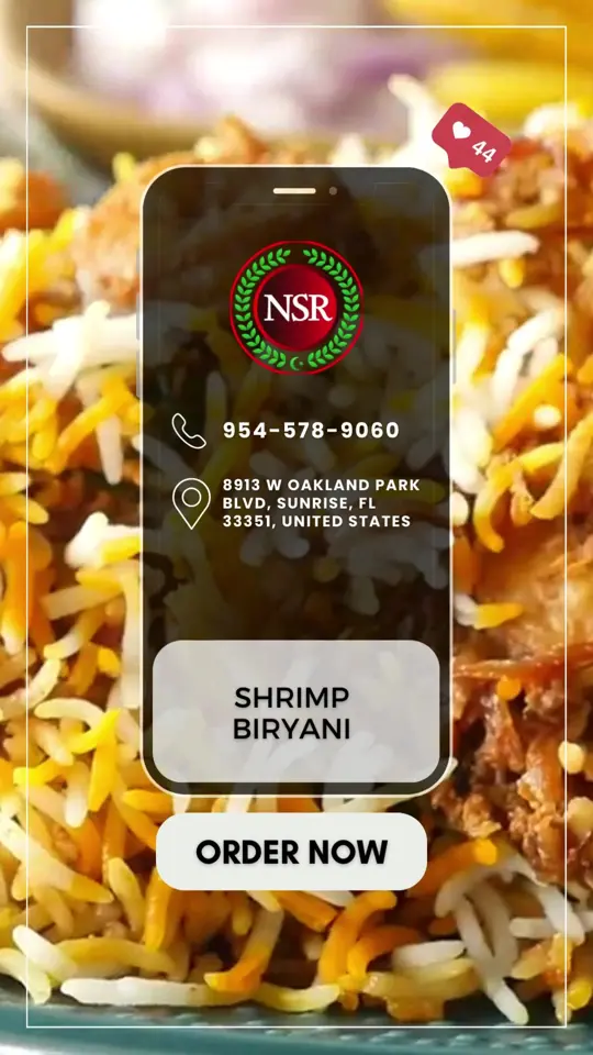 Nirala Sweets & Restaurant, Sunrise FL in Sunrise showing shrimp biryani, seafood dish, restaurant meal, video by Nirala Sweets Restaurant on Facebook
