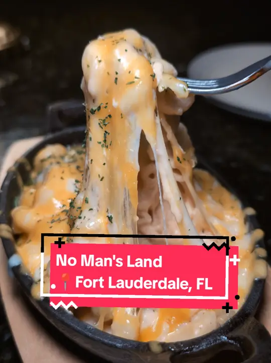 No Man's Land Cocktail Parlor & Eatery in Fort Lauderdale showing cocktail, happy hour, video by wanderingsola on TikTok