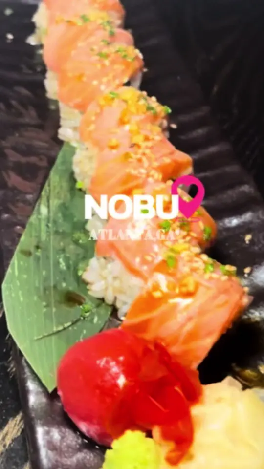 Nobu Atlanta in Atlanta showing review, visit, birthday dinner, video by foodiesonthemove_ on TikTok