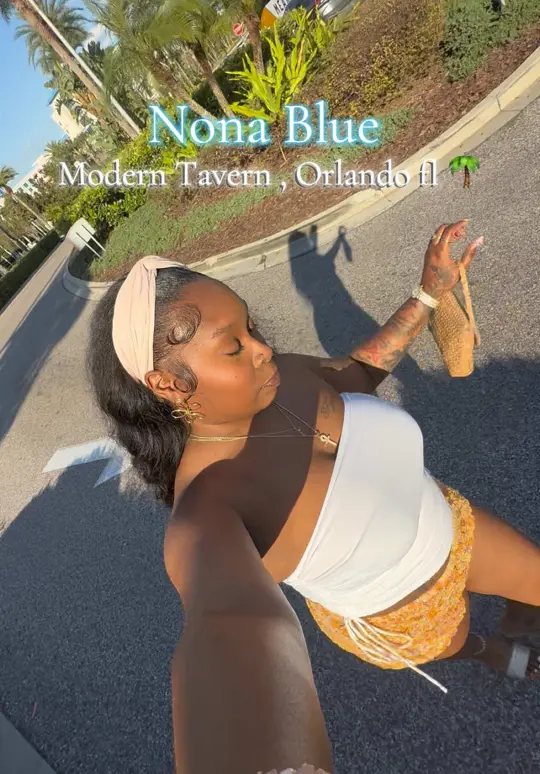 Nona Blue Modern Tavern in Orlando showing food review, best tasting food, video by sweethazee on TikTok