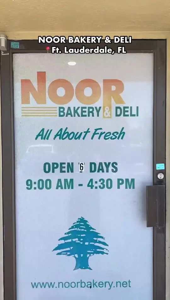 Noor Bakery & Deli in Fort Lauderdale showing food, lebanese food, video by Josiah Eats on Facebook