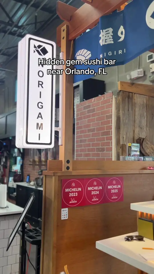Norigami FL in Winter Garden showing sushi, video by trevorbrown407 on TikTok