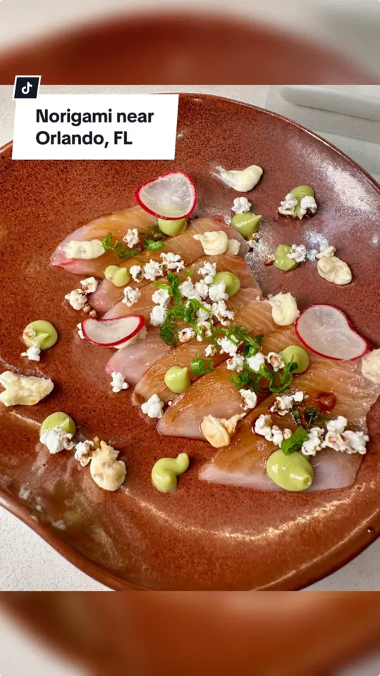 Norigami FL in Winter Garden showing omakase, sushi nigiri, handroll, miso soup, video by christinainitalia on TikTok