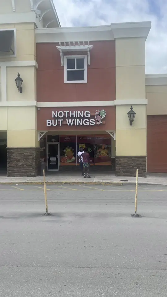 Nothing But Wings in Lauderhill showing food, lemon pepper wet wings, video by sk8natethefoodie on TikTok