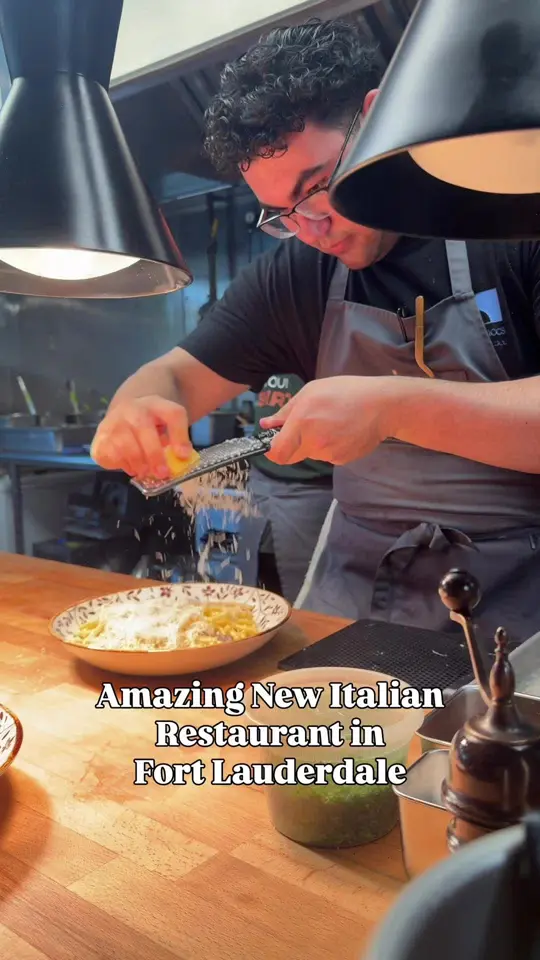  in Florida showing restaurant visit, pasta dishes, review, video by fortlauderdaledowntown on TikTok