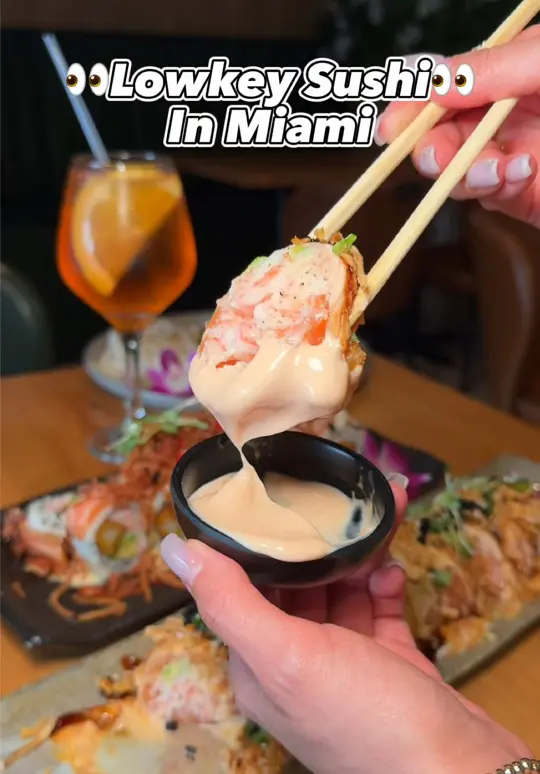  in Florida showing sushi, video by mayitakeabite on TikTok