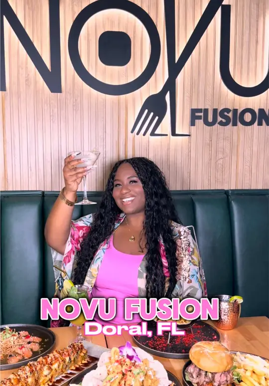  in Florida showing restaurant visit, asian latin fusion cuisine, waterfront views, video by ashleydesires on TikTok