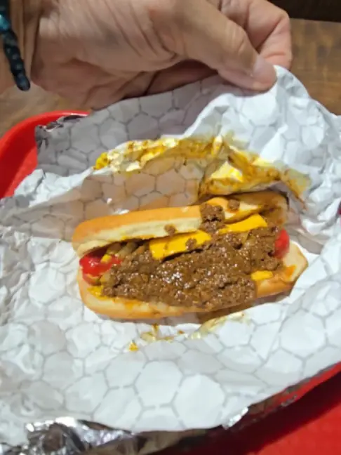 Nu-Way Weiners in Macon showing review, visit, video by travels_with_martin on TikTok