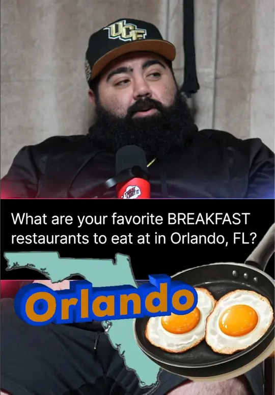  in Florida showing breakfast, restaurant visit, orlando foodie, video by thinkaboutitthepodcast on TikTok